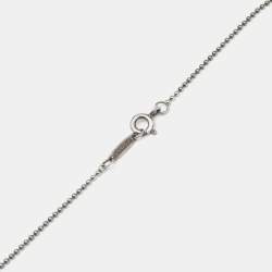 Pre Owned Tiffany & Co. Tiffany Key Knot Motif Sterling Silver Pendant Necklace