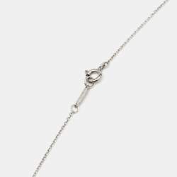 Pre Owned Tiffany & Co. Bow Sterling Silver Pendant Necklace And Earrings