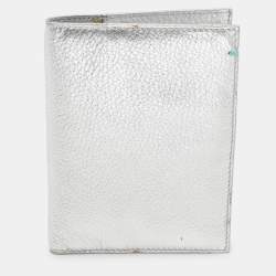 Tiffany & Co. Silver Leather Passport Holder