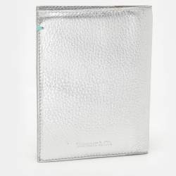 Tiffany & Co. Silver Leather Passport Holder