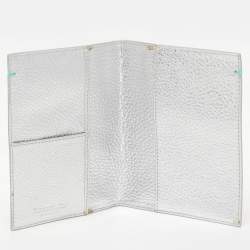 Tiffany & Co. Silver Leather Passport Holder
