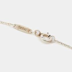 Pre Owned Tiffany & Co. Return to Tiffany Enamel Heart Tag Diamond Sterling Silver Necklace