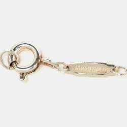 Pre Owned Tiffany & Co. Return to Tiffany Enamel Heart Tag Diamond Sterling Silver Necklace