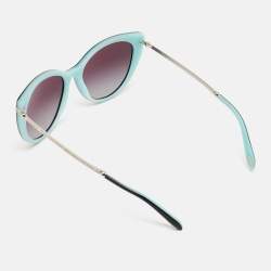 Pre Owned Tiffany & Co. Black/Blue Gradient TF 4143-B Cat Eye Sunglasses