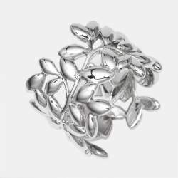 Pre Owned Tiffany & Co. Paloma Picasso Olive Leaf Sterling Silver 925 Ring Size 52