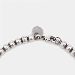 Pre Owned Tiffany & Co. Return To Tiffany Enamel Sterling Silver Bead Bracelet
