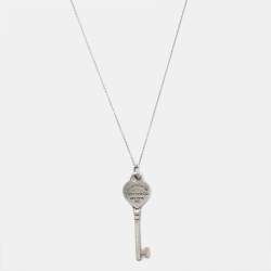 Tiffany & Co. Return To Tiffany Key Sterling Silver Pendant Necklace