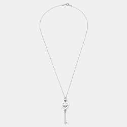 Tiffany & Co. Return To Tiffany Key Sterling Silver Pendant Necklace
