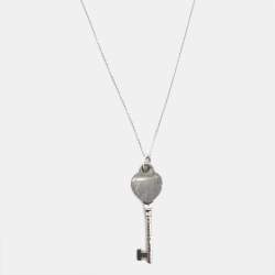 Tiffany & Co. Return To Tiffany Key Sterling Silver Pendant Necklace