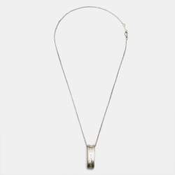 Tiffany & Co. 1837  Oval Loop Sterling Silver 925 Pendant Necklace