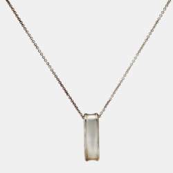 Tiffany & Co. 1837  Oval Loop Sterling Silver 925 Pendant Necklace