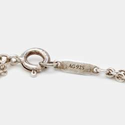 Tiffany & Co.  Infinity Blue Enamel Sterling Silver Bracelet