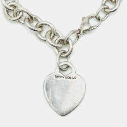 Pre Owned Tiffany & Co. Tiffany Heart Tag Sterling Silver Charm Bracelet
