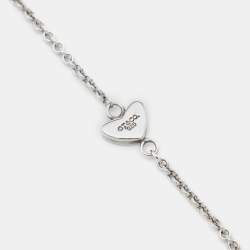 Pre Owned Tiffany & Co. Heart Silver 925 Lariat Necklace