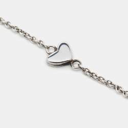 Pre Owned Tiffany & Co. Heart Silver 925 Lariat Necklace