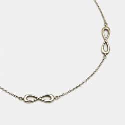 Pre Owned Tiffany & Co. Infinity Sterling Silver Bracelet