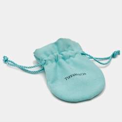 Pre Owned Tiffany & Co. Elsa Peretti Bean Sterling Silver Earrings