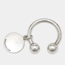 Pre Owned Tiffany & Co. Horse Shoe Sterling Silver Charm Key Ring