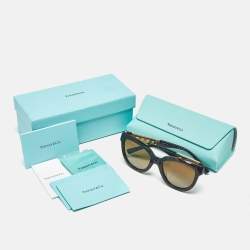 Pre Owned Tiffany & Co. Brown Gradient TF4215-F Polarized Cat Eye Sunglasses