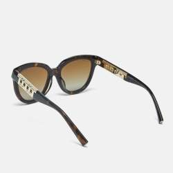 Pre Owned Tiffany & Co. Brown Gradient TF4215-F Polarized Cat Eye Sunglasses