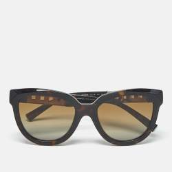Pre Owned Tiffany & Co. Brown Gradient TF4215-F Polarized Cat Eye Sunglasses