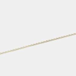 Pre Owned Tiffany & Co. Elsa Peretti Open Heart Sterling Silver Pendant Necklace