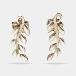 Pre Owned Tiffany & Co. Olive Leaf Climber Sterling Silver Earrings