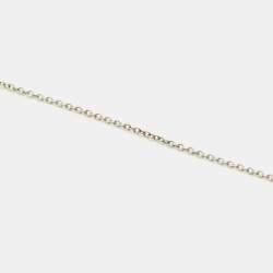 Pre Owned Tiffany & Co. Elsa Peretti Open Heart Sterling Silver 925 Pendant Necklace