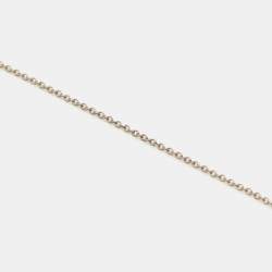 Pre Owned Tiffany & Co. Elsa Peretti Open Heart Sterling Silver Pendant Necklace