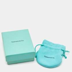 Pre Owned Tiffany & Co. Elsa Peretti Open Heart Sterling Silver Pendant Necklace