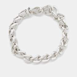 Pre Owned Tiffany & Co. Forge Sterling Silver 925 Link Bracelet