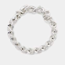 Pre Owned Tiffany & Co. Forge Sterling Silver 925 Link Bracelet