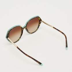 Pre Owned Tiffany & Co. Brown/Blue Gradient TF 4179 B Crystal Cat Eye Sunglasses
