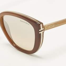 مملوكة مسبقًا نظارة شمسية تيفاني & كو. تي أف 4152 عين القطة بنية مرآة