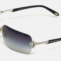 Pre Owned Tiffany & Co. Blue Gradient TF3024 B Rectangle Sunglasses