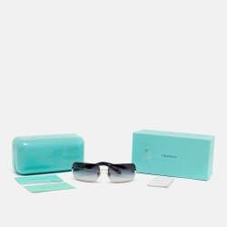 Pre Owned Tiffany & Co. Blue Gradient TF3024 B Rectangle Sunglasses
