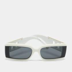 Pre Owned Tiffany & Co. White/Black TF 4197 Rectangle Sunglasses