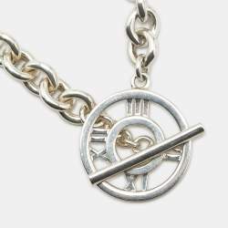 Pre Owned Tiffany & Co. Atlas Sterling Silver Toggle Chain Necklace