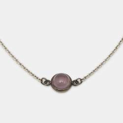 Pre Owned Tiffany & Co. Color By the Yard Purple Chalcedony Sterling Silver Bracelet