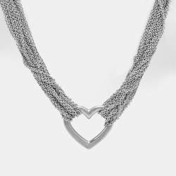 مملوكة مسبقًا Tiffany & Co. Heart Sterling Silver Toggle Necklace