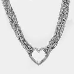 مملوكة مسبقًا Tiffany & Co. Heart Sterling Silver Toggle Necklace