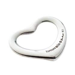 Pre Owned Tiffany & Co. Elsa Peretti Open Heart Silver Pendant