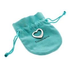 Pre Owned Tiffany & Co. Elsa Peretti Open Heart Silver Pendant