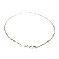 Pre Owned Tiffany & Co. Tiffany Infinity Silver Pendant Necklace