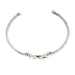 Pre Owned Tiffany & Co. Tiffany Infinity Silver Open Cuff Bracelet