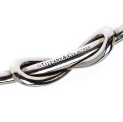 Pre Owned Tiffany & Co. Tiffany Infinity Silver Open Cuff Bracelet