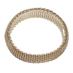 Tiffany & Co. Somerset Silver Mesh Link Bangle Bracelet 