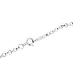Pre Owned Tiffany & Co. Oval Key Silver Pendant Necklace