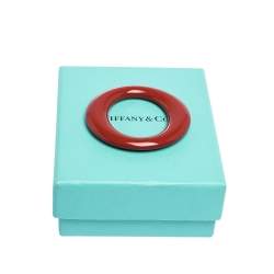 Pre Owned Tiffany & Co. Elsa Peretti Red Lacquer Sevillana Pendant