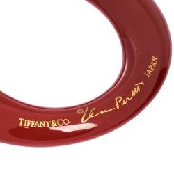 Pre Owned Tiffany & Co. Elsa Peretti Red Lacquer Sevillana Pendant